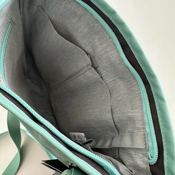 Sherpani Bag RFID Travel Crossbody Seagreen Nylon Clolorblock Sadie Vegan - Picture 5 of 10